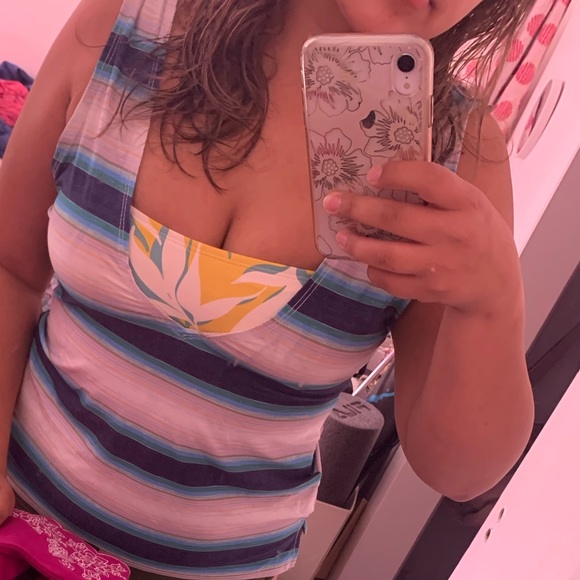 2 in 1 Tankini Top NWT Palms and Yellow - Picture 13 of 13